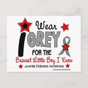 Ik Draag 12 Bravest Little Boy Juv Diabetes Briefkaart