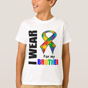 Ik Draag Autism Ribbon voor mijn broer T-shirt