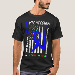 Ik Draag blauw lint voor mijn neef-autisme T-shirt
