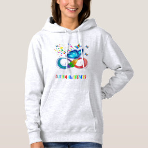 Ik Draag Blauw voor Autism Awareness Family Matchi Hoodie