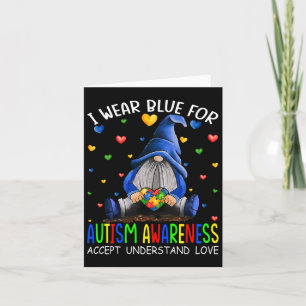 Ik Draag blauw voor autisme-bewustzijn Kaart