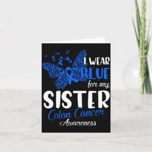 Ik draag blauw voor het colonkankerbewustzijn van kaart