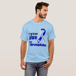 Ik draag blauw voor Hydrocephalus T-shirt