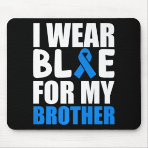 Ik Draag blauw voor mijn broeder autisme-bewustmak Muismat