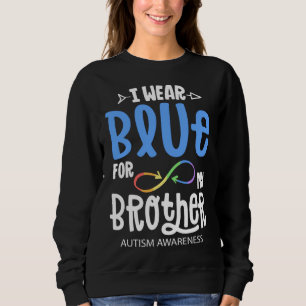 Ik Draag Blauw voor mijn Broer Autism Bewustheid A Trui