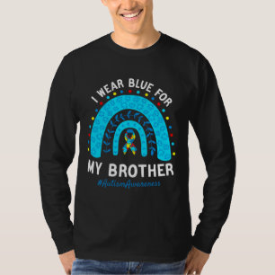 Ik Draag Blauw voor mijn Broer Autism Bewustmaands T-shirt