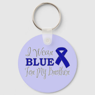 Ik Draag blauw voor mijn broer (blauw bewustmaking Sleutelhanger