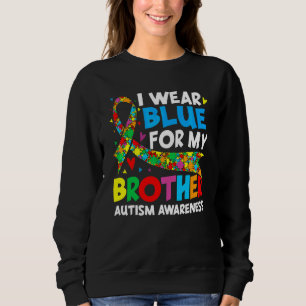 Ik Draag Blauw voor mijn Broer Cool Autism Bewusth Trui