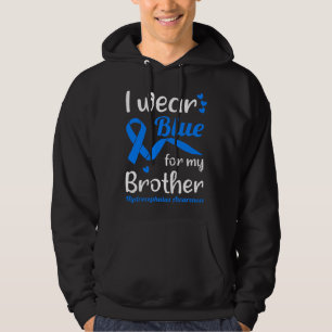 Ik draag blauw voor mijn broer voor hydrocephalus hoodie