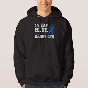 Ik draag blauw voor mijn dochter Autisme bewustzij Hoodie