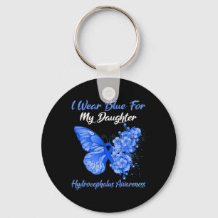 Ik Draag blauw voor mijn dochter Hydrocephalus War Sleutelhanger