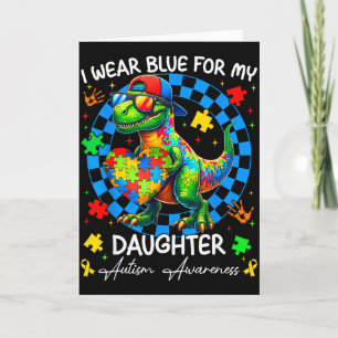 Ik draag blauw voor mijn dochter trots autisme bew kaart