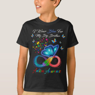 Ik Draag Blauw voor mijn grote broeder Autisme Bew T-shirt