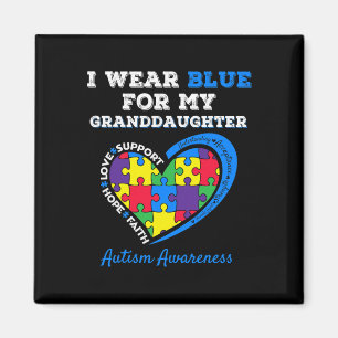 Ik Draag blauw voor mijn kleindochter Autism Grand Magneet