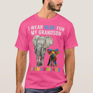 Ik Draag Blauw voor mijn kleinzoon Autism Awarenes T-shirt