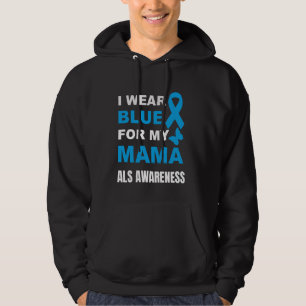 IK DRAAG BLAUW VOOR MIJN MAMA ALS BEWUSTZIJN HOODIE