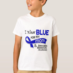 Ik Draag blauw voor mijn moeder 42 spondylitis ank T-shirt