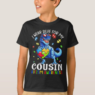 Ik Draag blauw voor mijn neef Autism Awareness Din T-shirt