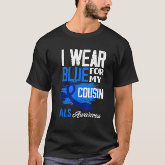 Ik Draag blauw voor mijn neef ter ondersteuning va T-shirt