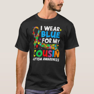 Ik Draag blauw voor mijn nicht autisme op de hoogt T-shirt