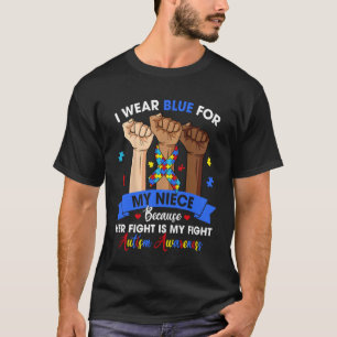 Ik draag blauw voor mijn nicht familie matching au t-shirt