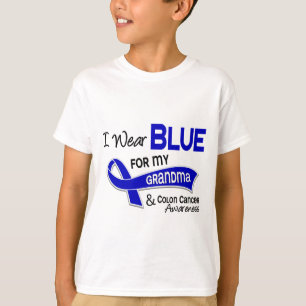 Ik Draag blauw voor mijn oma 42 Colon Cancer T-shirt
