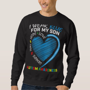 Ik Draag blauw voor mijn ouders die zich bewust zi Trui