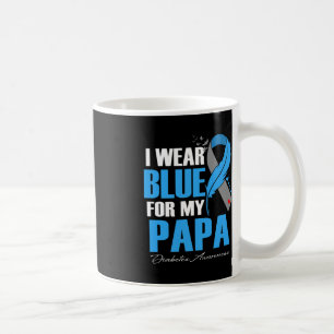 Ik Draag blauw voor mijn papieren diabetes Koffiemok