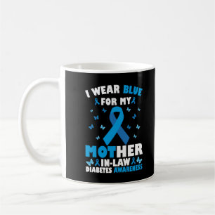 Ik Draag blauw voor mijn schoonmoeder type 1 diabe Koffiemok