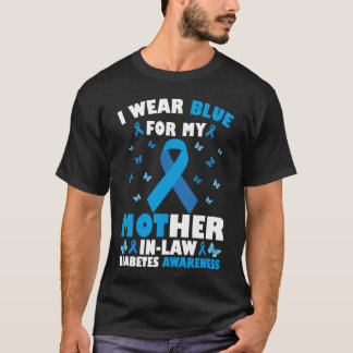Ik Draag blauw voor mijn schoonmoeder type 1 diabe T-shirt