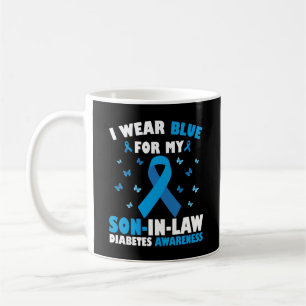 Ik Draag blauw voor mijn schoonzoon diabetes bewus Koffiemok