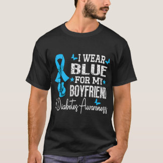 Ik Draag blauw voor mijn vriend type 1 diabetes T-shirt