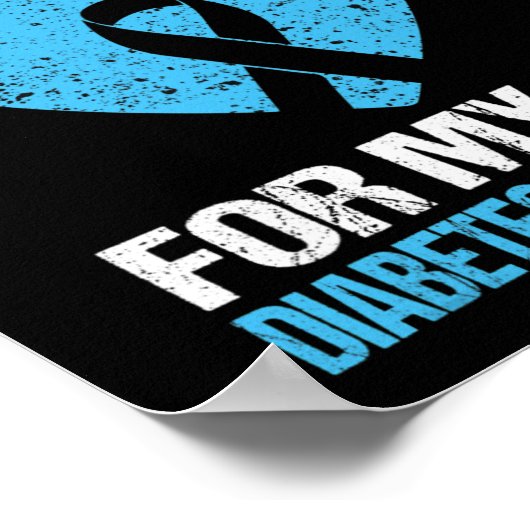 Ik Draag Blauw voor mijn zoontjes Bewustheid Maand Poster (Hoek)