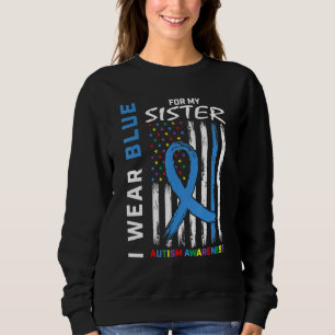 Ik Draag blauw voor mijn zuster Autism Awareness A Trui