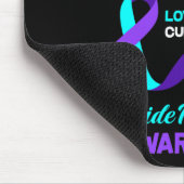 Ik Draag Blauwgroen en Paars voor mijn oma Suicide Muismat (Hoek)