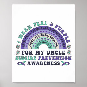 Ik Draag Blauwgroen en Paars voor mijn oom Suicide Poster