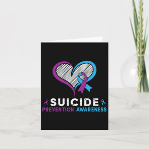 Ik Draag Blauwgroen en Paars voor zelfmoordprevent Kaart