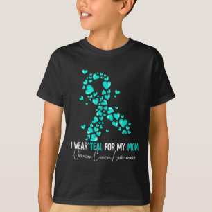 Ik Draag Blauwgroen voor mijn moeder ovariumkanker T-shirt