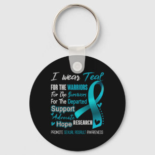 Ik Draag Blauwgroen voor UAL Ault Awareness Comfor Sleutelhanger