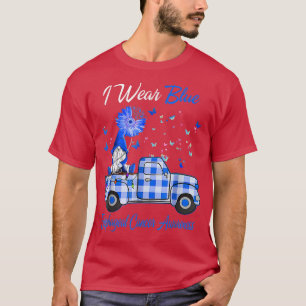 Ik Draag Blue Gnome Truck Esophageal Cancer Awaren T-shirt