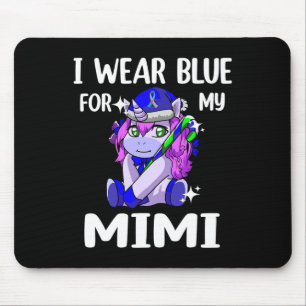 Ik Draag Blue voor mijn Mimi Diabetes Awareness Su Muismat