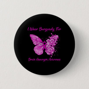 Ik Draag Bourgogne voor hersenbewustwording Ronde Button 5,7 Cm