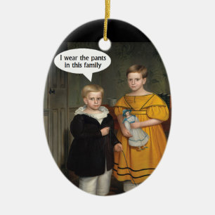 Ik draag de Pants - Funny Gay Couple Keramisch Ornament
