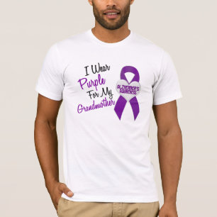 Ik Draag de ziekte van Paars Ribbon Alzheimer T-shirt