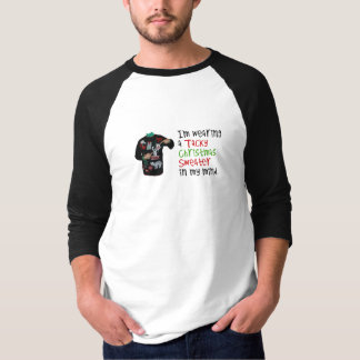 Ik draag een saaie kersttrui in mijn hoofd t-shirt