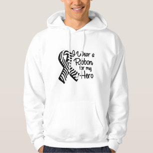 Ik Draag een Zebra lint voor mijn helo Hoodie