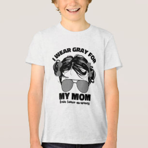 Ik Draag Gary voor mijn moeder Brain Tumor Awarene Tri-Blend Shirt