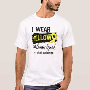 Ik Draag geel voor iemand met speciale endometrios T-shirt