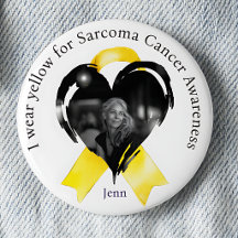 Ik draag geel voor Sarcoma Kankerbewustzijn Foto