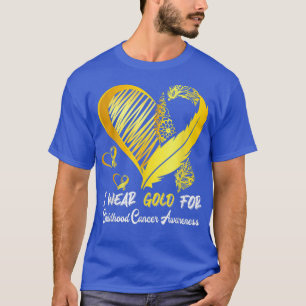 Ik Draag Gold voor kinderkankerbewustwording T-shirt